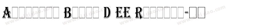 Algerian Basic D EE Regular字体转换